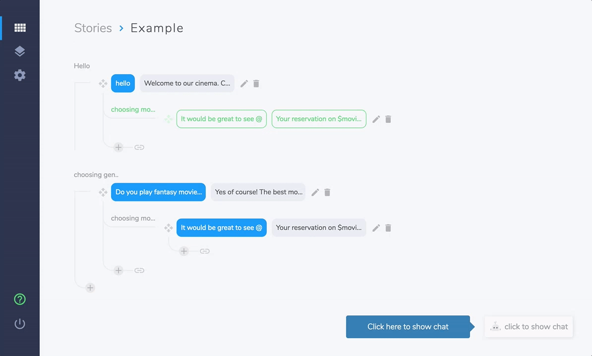 Users can test their chatbot s